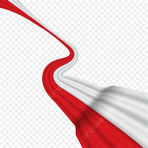 Gambar Bendera Indonesia Bendera Abstrak Vektor Transparan Bendera