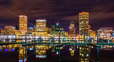 The Harborview Towers Stock Photo The Skyline And Docks Reflecting In
