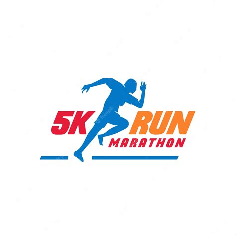 Premium Vector 5k Run Logo Design Vector Stock Symbol Running Logo