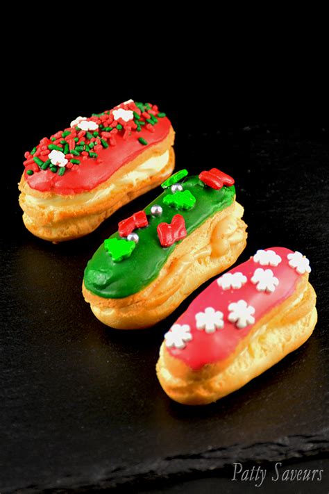 This is a delicious variation on a classic made with the light and heavenly italian christmas bread. Fancy Holiday Eclairs | Recipe (With images) | Christmas ...
