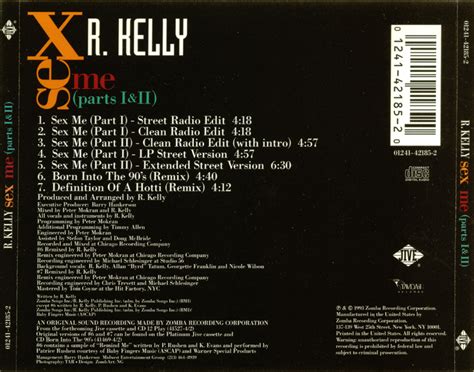 Promo Import Retail Cd Singles And Albums R Kelly Sex Me Parts I Free