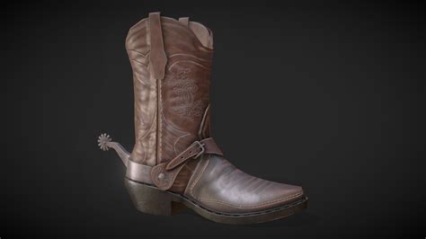 Cowboy Boot 3d Model By Steven Janes Ebethrone 58aad5d Sketchfab