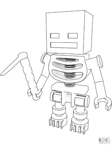 Get This Minecraft Skeleton Coloring Pages uj1
