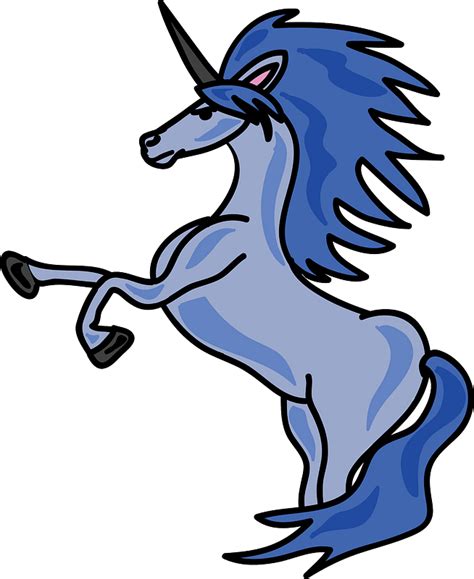 Blue Unicorn Clipart Free Download Transparent Png Creazilla