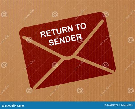 Return To Sender Stamp Cartoon Vector 153879051