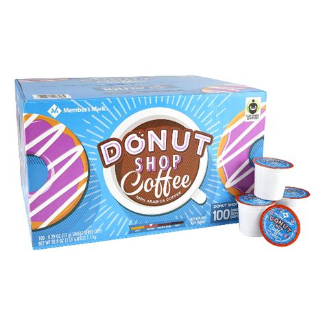 Members Mark Donut Shop Coffee Single Serve K Cup Coffee Pods 100 Ct Whole And Natural