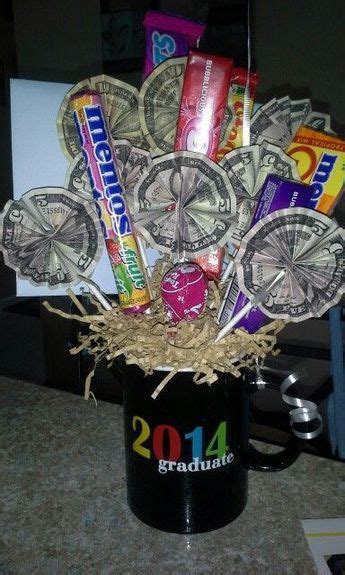 Gift ideas for son's graduation. Money bouquet--I made this for my cousins high school ...