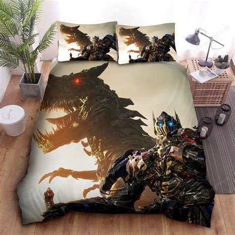 Transformer Optimus Prime The Machine Dinosaur Bed Sheets Duvet Cover Bedding Sets Please Note