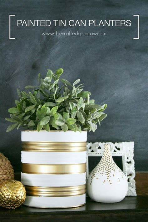Painted Tin Can Planters Planters Craft And Crafty