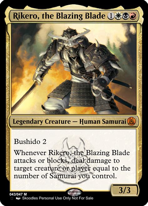 Domain — tribal flames deals x damage to any target, where x is the number of basic land types among lands you control. Custom Samurai Tribal Cards | Magic the gathering cards ...