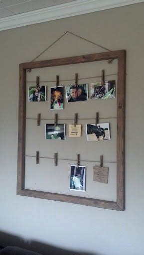 Clothes Pin Photo Hanger With Pictures Instructables