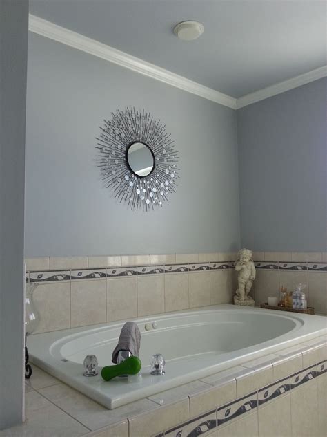 A Gorgeous Bluegray Paint Tone For This Master Bathroom In