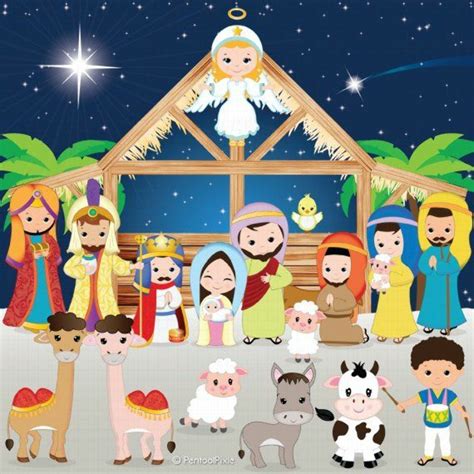 Download High Quality Merry Christmas Clipart Nativity Transparent Png