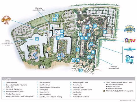 Resort Map Marriotts Aruba Ocean Club Aruba