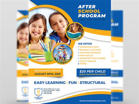 After School Program Flyer Template By Owpictures On Dribbble