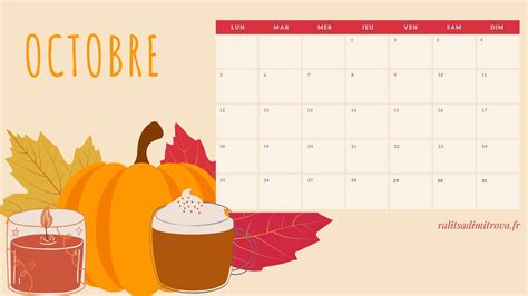 Calendrier Et Fond Décran Octobre 2020 🍂 Ralitsa Dimitrova