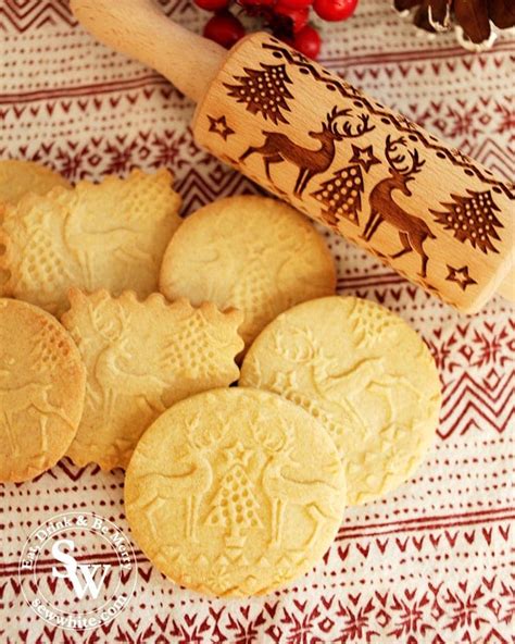 Embossed Rolling Pin Biscuit Recipe Easy Spiced Biscuits