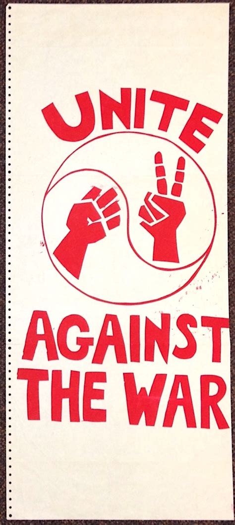 Unite Against The War Poster