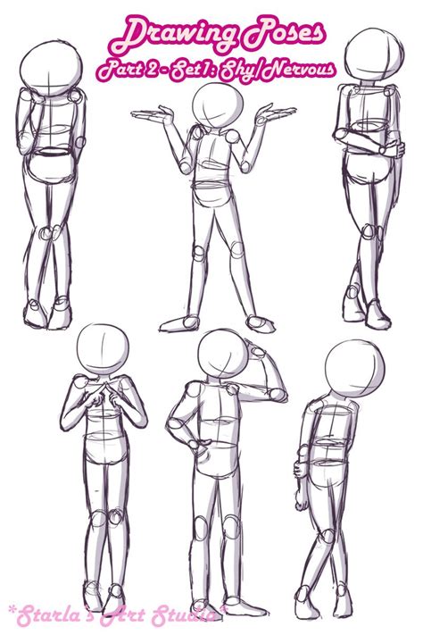 Shy Poses Here Is A Quick Reference Page For Shy Or