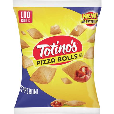 Totinos Frozen Pizza Rolls Pepperoni 100 Rolls 488 Oz Bag