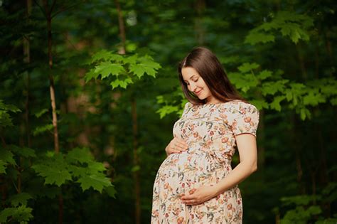 Beautiful Pregnant Girl Fotografie Stock E Altre Immagini Di