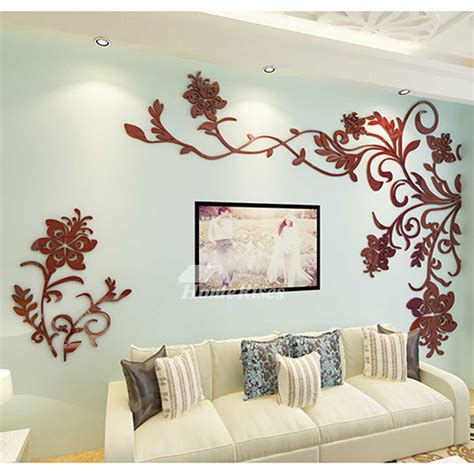 Beautiful Wall Mural Stickers 3d Acrylic Home Decor Living Room