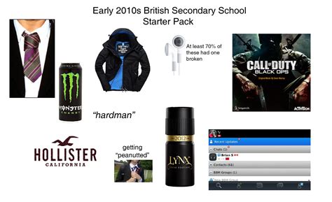 Early 2010s British Secondary School Starter Pack Rstarterpacks