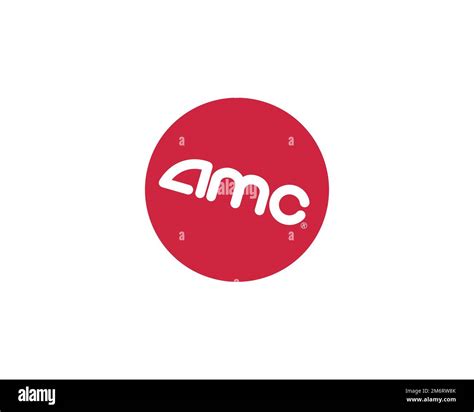 AMC Theatres, Rotated Logo, White Background B Stock Photo - Alamy