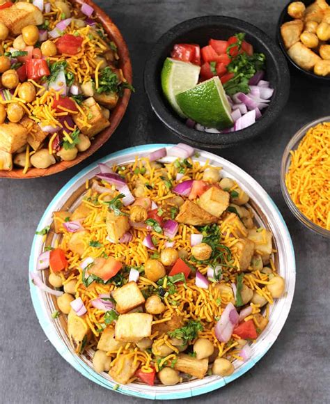 Street Style Aloo Chana Chaat Chickpea Potato Salad Recipe