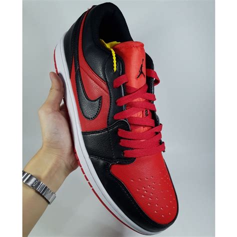 Nike Air Jordan 1 J1 Low Reverse Bred Gym Redblackwhite Size 11 Us