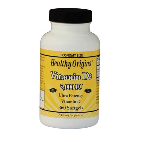 Just one drop a day is all they need. Buy Vitamin D3 5000 IU (360 Softgels) - Healthy Origins ...