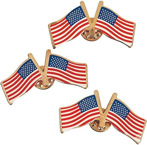 Waving American Flag Lapel Pins Usa Flag Pins