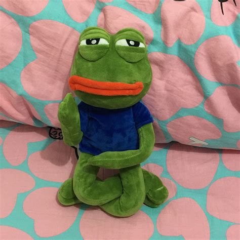 18 Pepe The Frog Sad Frog Plush 4chan Kekistan Meme Doll Stuffed Toy