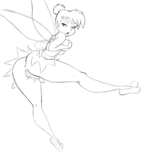 Hot Tinkerbell Sketch By Masterman114 Hentai Foundry