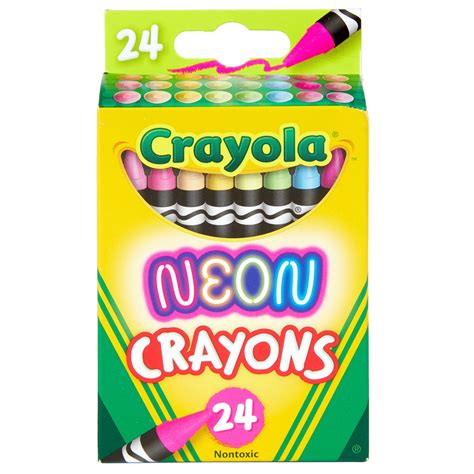 Crayola Crayons Neon 24pkg Ebay