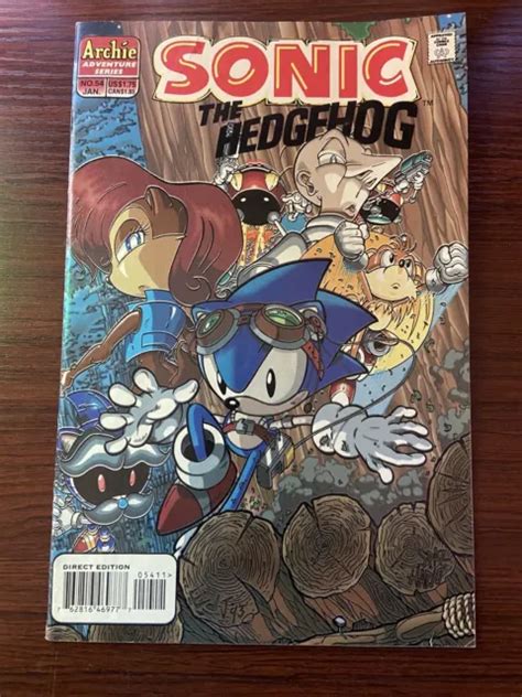 1998 Jan Issue 54 Archie Adventure Series Sonic The Hedgehog 500