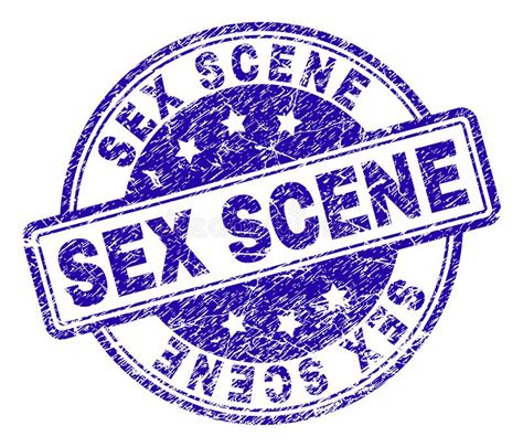 Scratched Textured Sex Scene Stamp Seal Stock Vector Illustration Of