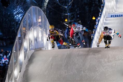 Paul has one of the more dramatic entrances in the race series. Red Bull Crashed Ice in Edmonton 2015
