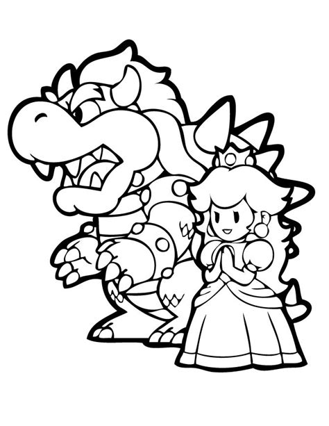 Owo as for what they're doing, they're gettin' ready for a wedding! Bowser Coloring Page | Super mario coloring pages, Mario ...