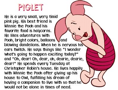 On paper, phoebe might seem too weird to work as a character, but on the while all of the characters on friends would be hard to replace, chandler speaks to the heart and soul of the sitcom. Piglet | Pig fans Wiki | FANDOM powered by Wikia