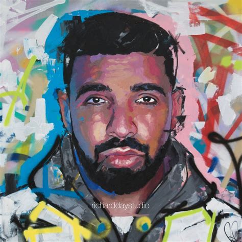 Drake Original Painting 40 52 Art Music Rap Etsy Drake Art Art