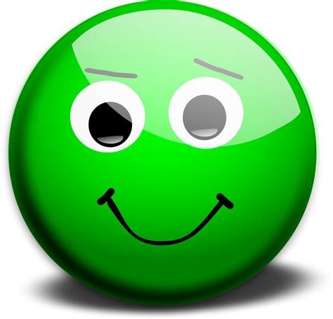 Green Happy Face Emoji Clipart Full Size Clipart 108561 Pinclipart
