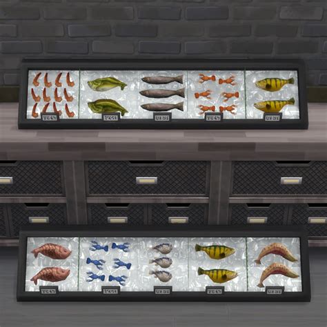 Iced Fish Retail Fridge · Sims 4 Mods