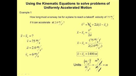 Uniformly Accelerated Motion Examples Youtube