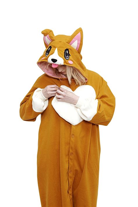 Corgi Kigurumi Adult Corgi Dog Fancy Dress Costume One Size Fits All