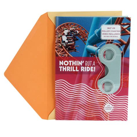 Maybe you would like to learn more about one of these? Hallmark Birthday Greeting Card with Removable Virtual Reality VR Viewer VR Rollercoaster ...