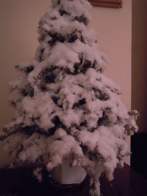 Snow Treetake Cheap Fake Tree Spray With Glue Add Some Torn Cotton