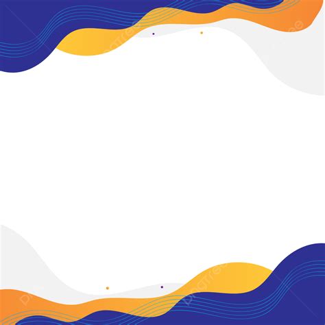 Blue With Yellow Wave Vector Poster Background Blue Wave Poster