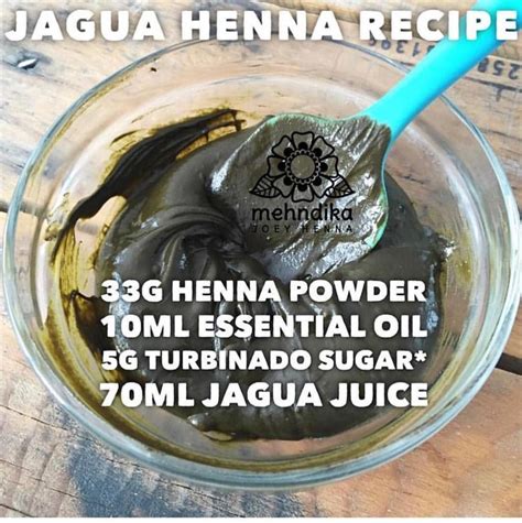 Its Not A Secret Jagua Henna Paste Is So Simple To Make Mix Jagua