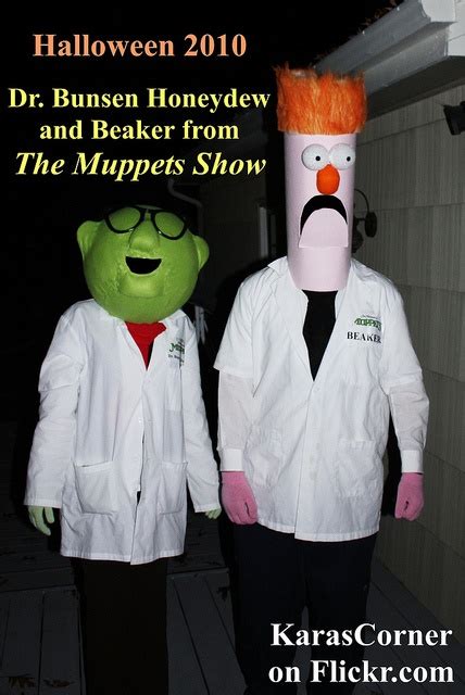 Dr Bunsen Honeydew And Beaker From The Muppets Show Homemade